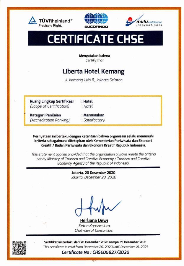 Liberta Hotel Kemang Jacarta Exterior foto